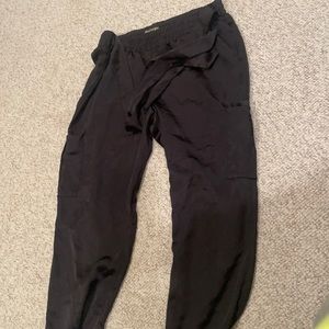 Satin cargo pants
